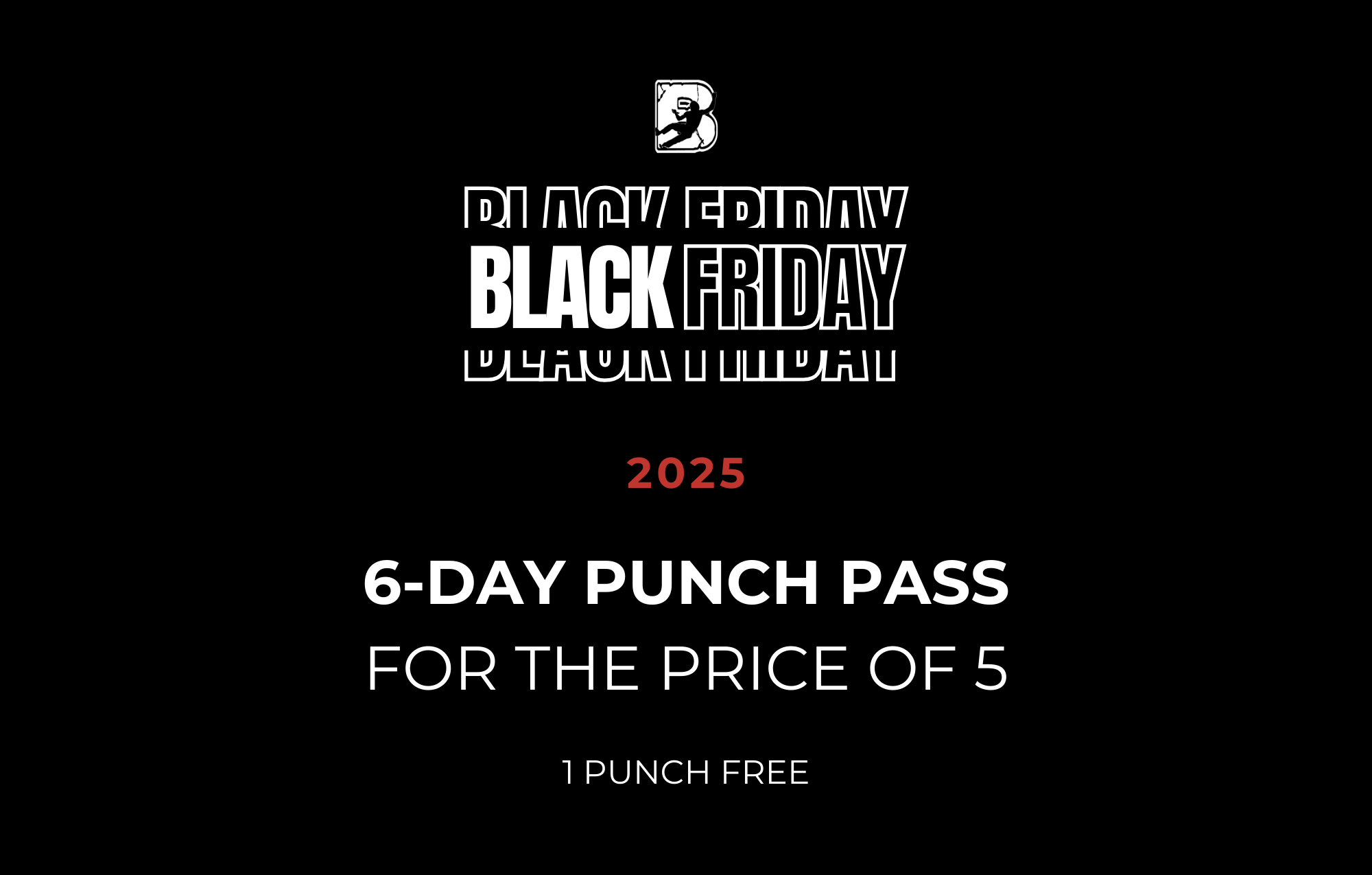 6-Day Punch Pass (Price of 5)