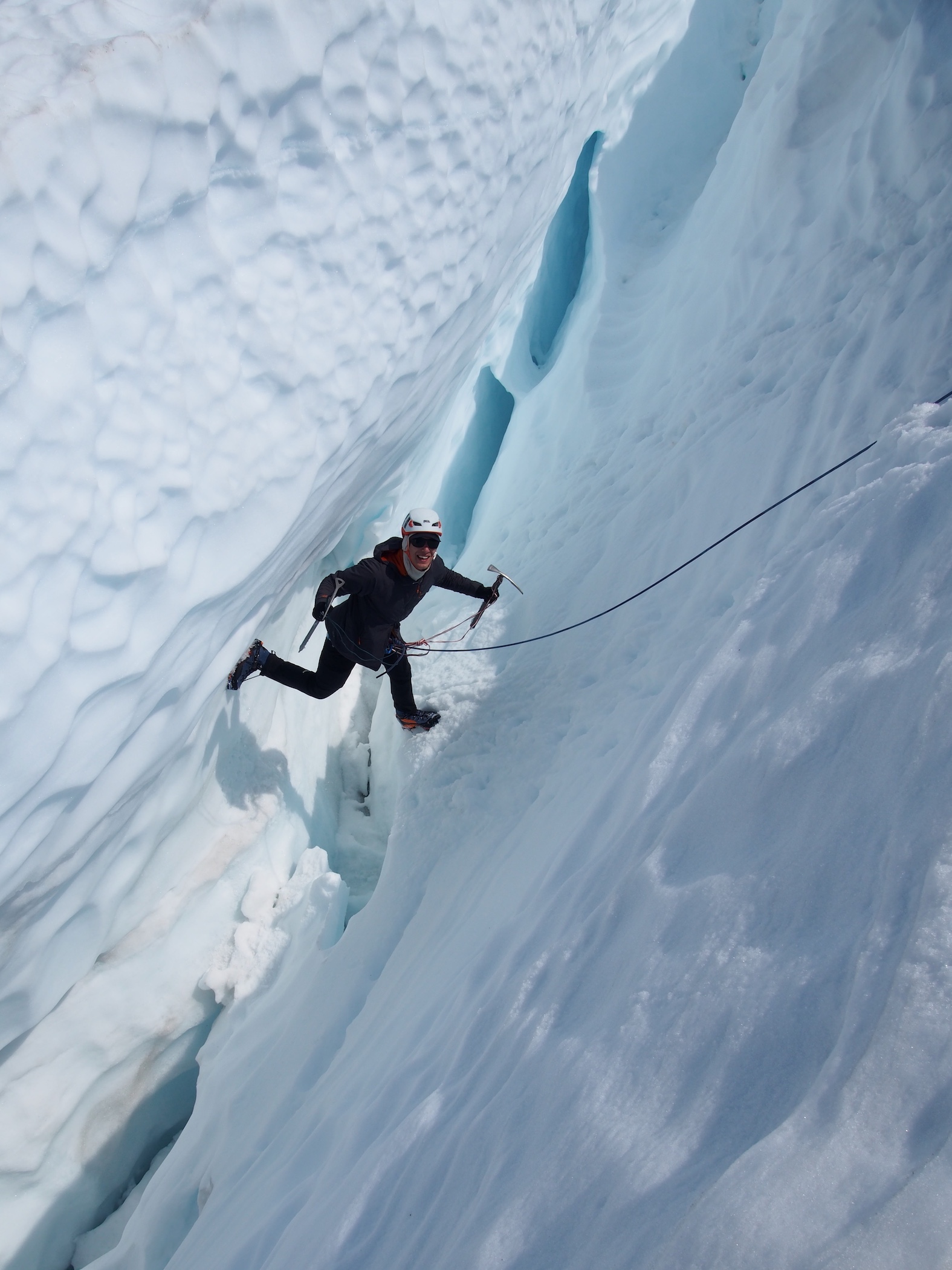 Ice Climbing in Smugglers' Notch, VT