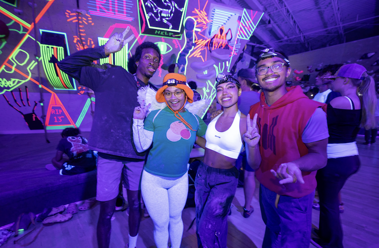Halloween Headlamp Climbing