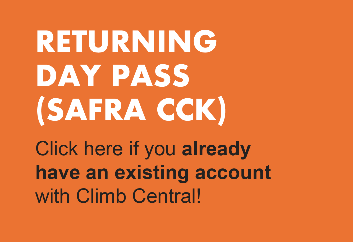 Returning Climber - Day Pass