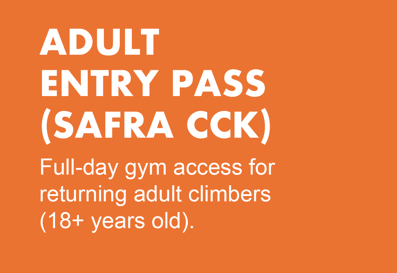Adult Day Pass