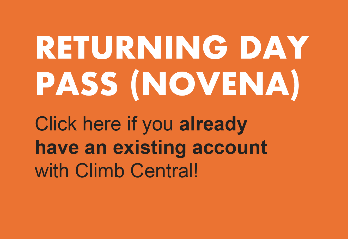 Returning Climber - Day Pass