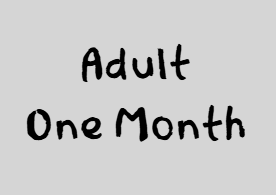 Adult - One Month Prepaid Membership (Grand Opening Sale)