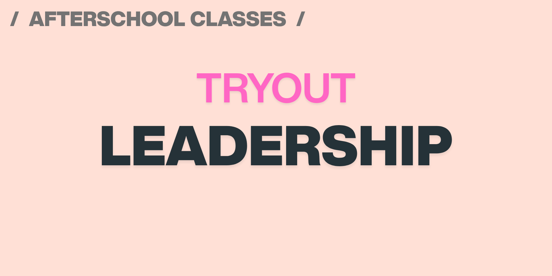 Leadership (Tryout)