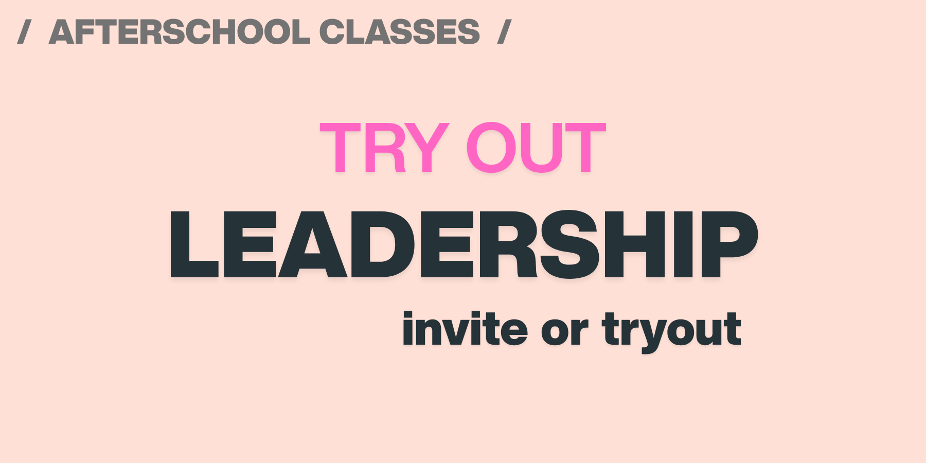 Leadership (Tryout)