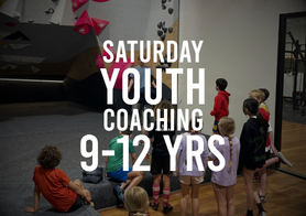 Saturday Youth Climbing Coaching (9-12 YRS)