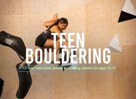 Teen Bouldering