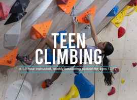 Teen Climbing