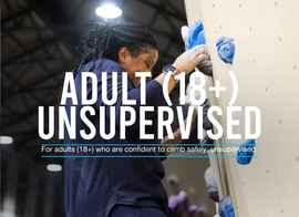 Adult Unsupervised Climber (18+)