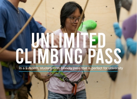 Unlimited Climbing Pass (9 Month Student)