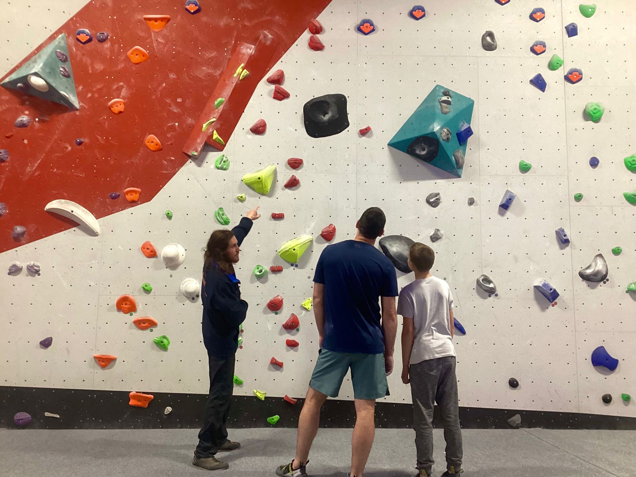 Family bouldering induction