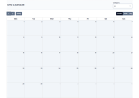 Gym Calendar