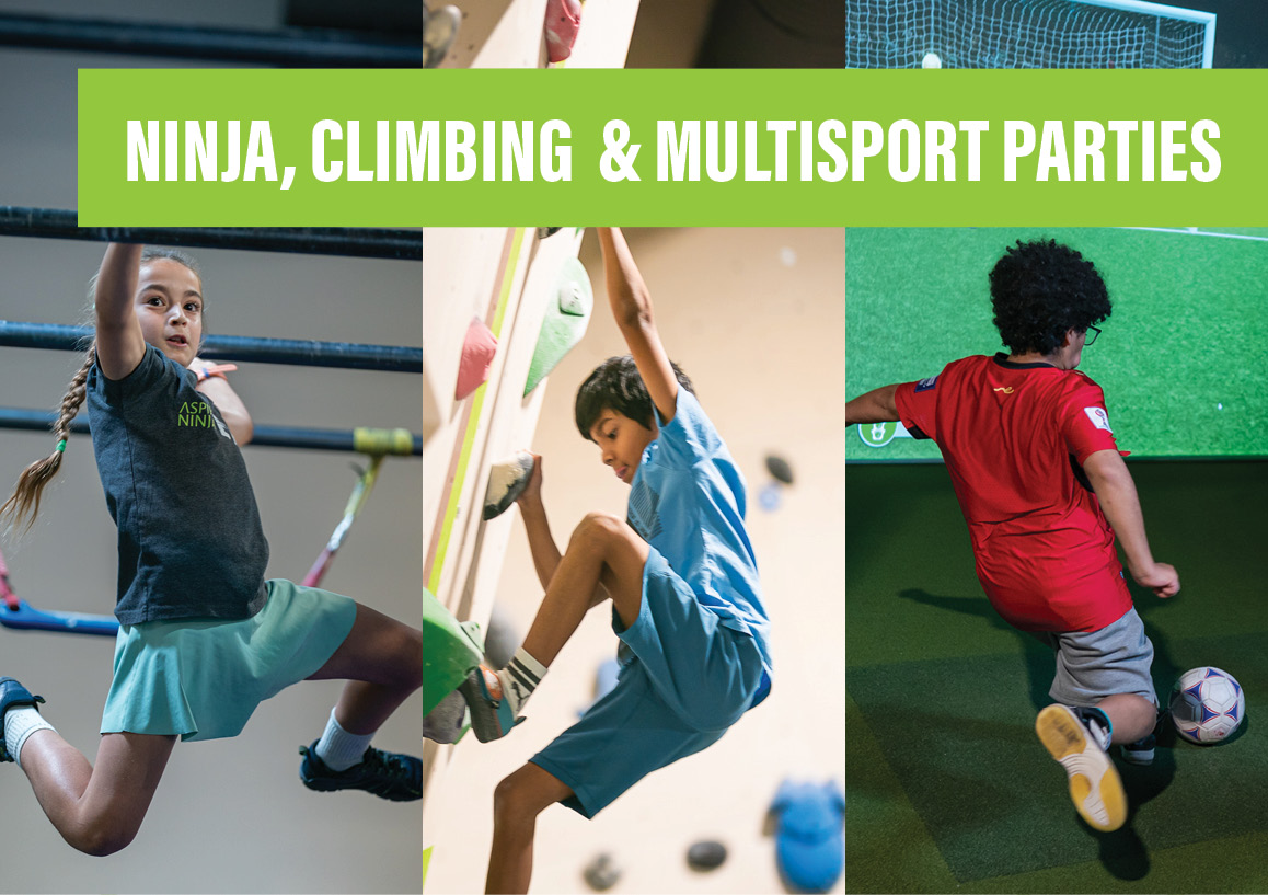 Ninja, Climbing and Multisport Simulator Parties