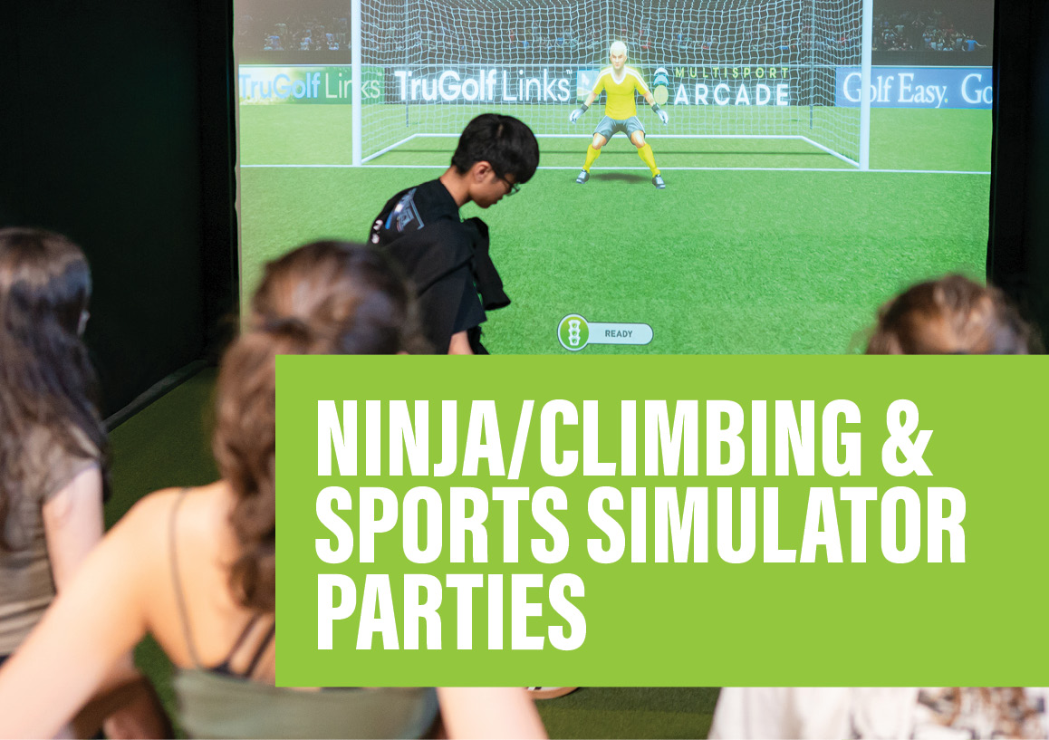 Ninja/Climbing and Multisport Simulator Parties