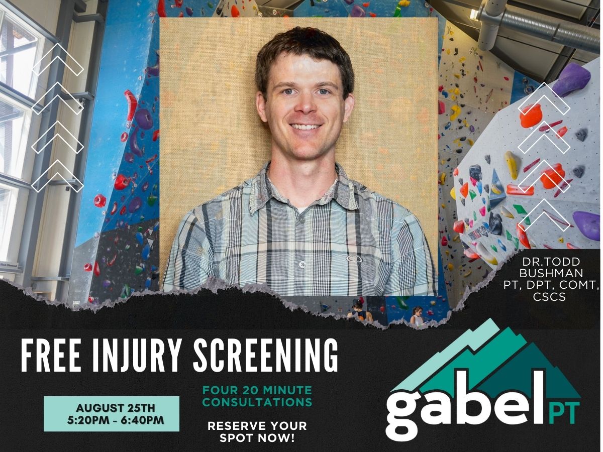 FREE Injury Consultation w/ Dr.Todd Bushman of Gabel PT